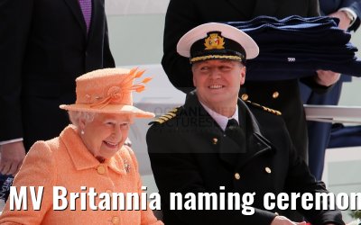 MV Britannia naming ceremony Queen Elizabeth II 10.03.2015