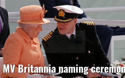 MV Britannia naming ceremony Queen Elizabeth II 10.03.2015