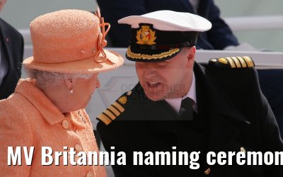MV Britannia naming ceremony Queen Elizabeth II 10.03.2015