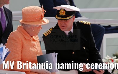 MV Britannia naming ceremony Queen Elizabeth II 10.03.2015