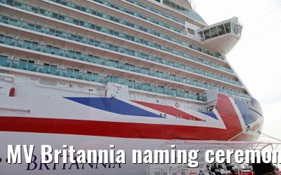 MV Britannia naming ceremony Queen Elizabeth II 10.03.2015