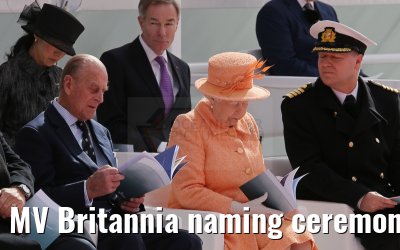 MV Britannia naming ceremony Queen Elizabeth II 10.03.2015