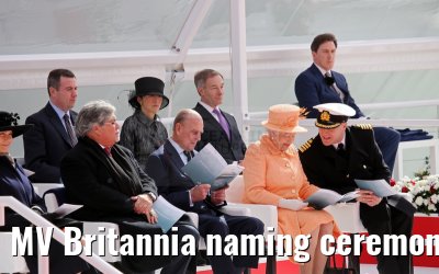 MV Britannia naming ceremony Queen Elizabeth II 10.03.2015