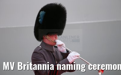 MV Britannia naming ceremony Queen Elizabeth II 10.03.2015