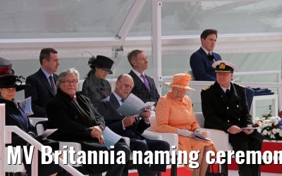 MV Britannia naming ceremony Queen Elizabeth II 10.03.2015