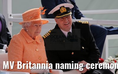 MV Britannia naming ceremony Queen Elizabeth II 10.03.2015