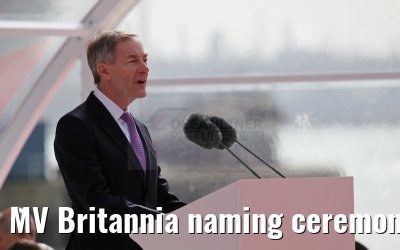 MV Britannia naming ceremony Queen Elizabeth II 10.03.2015