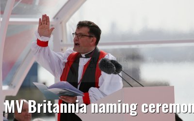 MV Britannia naming ceremony Queen Elizabeth II 10.03.2015