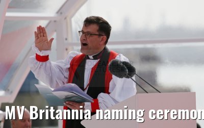 MV Britannia naming ceremony Queen Elizabeth II 10.03.2015