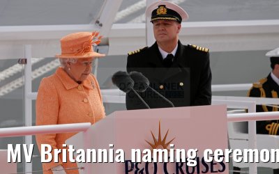 MV Britannia naming ceremony Queen Elizabeth II 10.03.2015