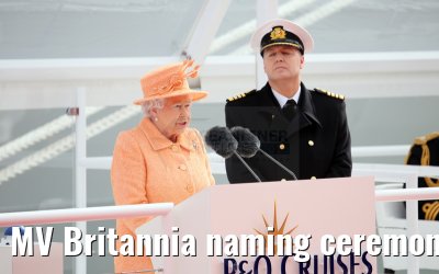 MV Britannia naming ceremony Queen Elizabeth II 10.03.2015