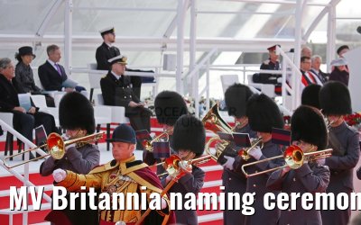 MV Britannia naming ceremony Queen Elizabeth II 10.03.2015