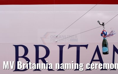 MV Britannia naming ceremony Queen Elizabeth II 10.03.2015