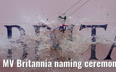 MV Britannia naming ceremony Queen Elizabeth II 10.03.2015