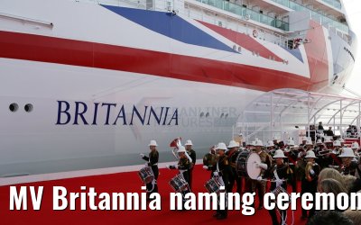MV Britannia naming ceremony Queen Elizabeth II 10.03.2015
