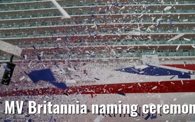 MV Britannia naming ceremony Queen Elizabeth II 10.03.2015