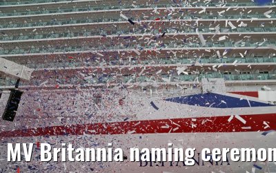 MV Britannia naming ceremony Queen Elizabeth II 10.03.2015
