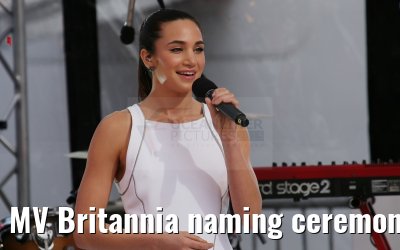 MV Britannia naming ceremony Queen Elizabeth II 10.03.2015