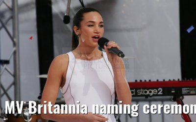 MV Britannia naming ceremony Queen Elizabeth II 10.03.2015