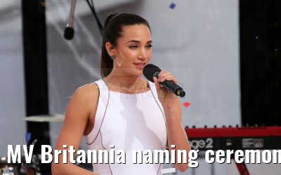 MV Britannia naming ceremony Queen Elizabeth II 10.03.2015