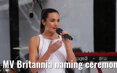 MV Britannia naming ceremony Queen Elizabeth II 10.03.2015