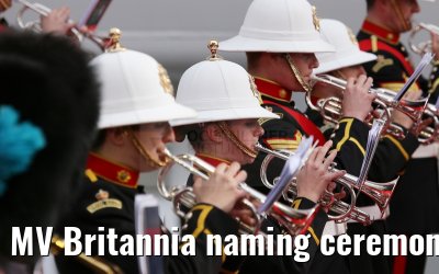 MV Britannia naming ceremony Queen Elizabeth II 10.03.2015
