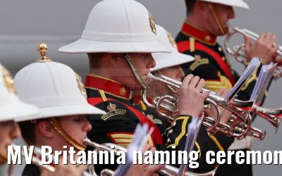 MV Britannia naming ceremony Queen Elizabeth II 10.03.2015