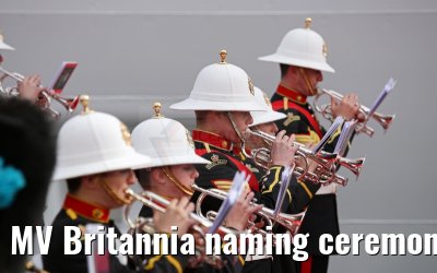 MV Britannia naming ceremony Queen Elizabeth II 10.03.2015