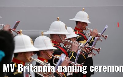 MV Britannia naming ceremony Queen Elizabeth II 10.03.2015