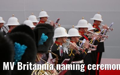 MV Britannia naming ceremony Queen Elizabeth II 10.03.2015