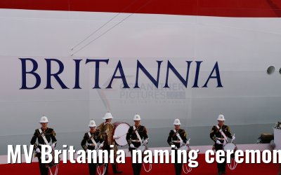 MV Britannia naming ceremony Queen Elizabeth II 10.03.2015