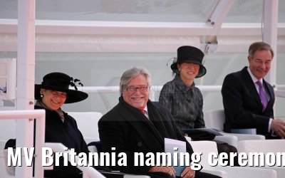 MV Britannia naming ceremony Queen Elizabeth II 10.03.2015