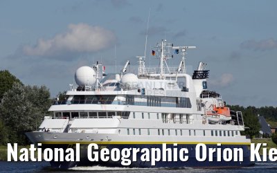 National Geographic Orion Kiel Canal transit 06.09.2016