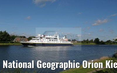 National Geographic Orion Kiel Canal transit 06.09.2016