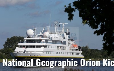 National Geographic Orion Kiel Canal transit 06.09.2016