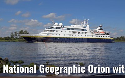 National Geographic Orion with beach, Kiel Canal 06.09.2016