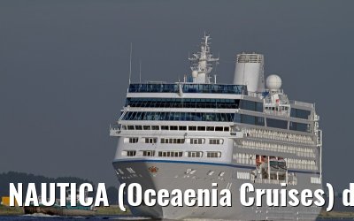 NAUTICA (Oceaenia Cruises) departing Amsterdam - September 04, 2012
