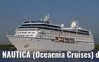 NAUTICA (Oceaenia Cruises) departing Amsterdam - September 04, 2012