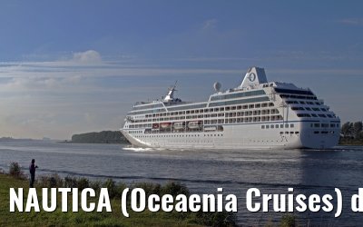 NAUTICA (Oceaenia Cruises) departing Amsterdam - September 04, 2012