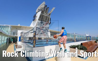 Rock Climbing Wall and Sports Court Navigator of the Seas