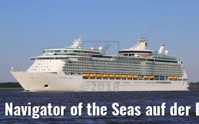Navigator of the Seas auf der Elbe nach Erstanlauf Hamburg 29.05.2018