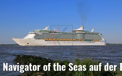Navigator of the Seas auf der Elbe nach Erstanlauf Hamburg 29.05.2018