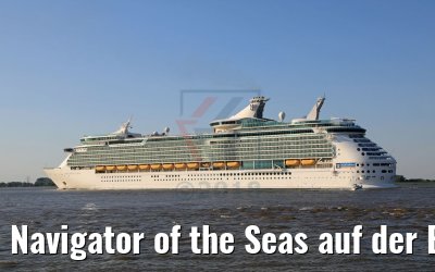 Navigator of the Seas auf der Elbe nach Erstanlauf Hamburg 29.05.2018