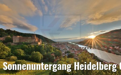 Sonnenuntergang Heidelberg 07.08.2021
