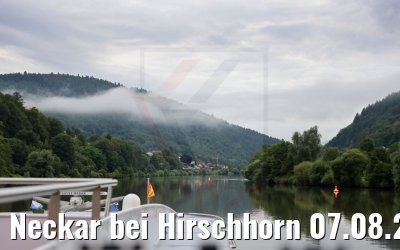 Neckar bei Hirschhorn 07.08.2021