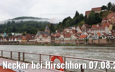Neckar bei Hirschhorn 07.08.2021