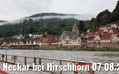 Neckar bei Hirschhorn 07.08.2021