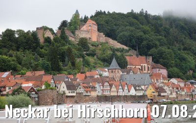 Neckar bei Hirschhorn 07.08.2021