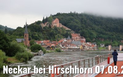 Neckar bei Hirschhorn 07.08.2021
