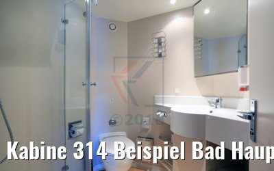 Kabine 314 Beispiel Bad Hauptdeck MS Viktoria